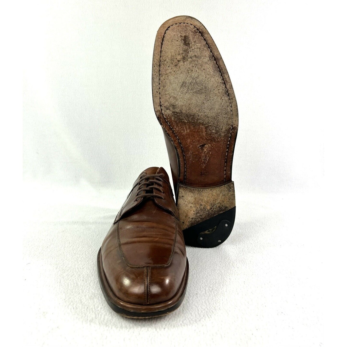 Mezlan Split-Toe Derby, Brown Size 12 M Leather