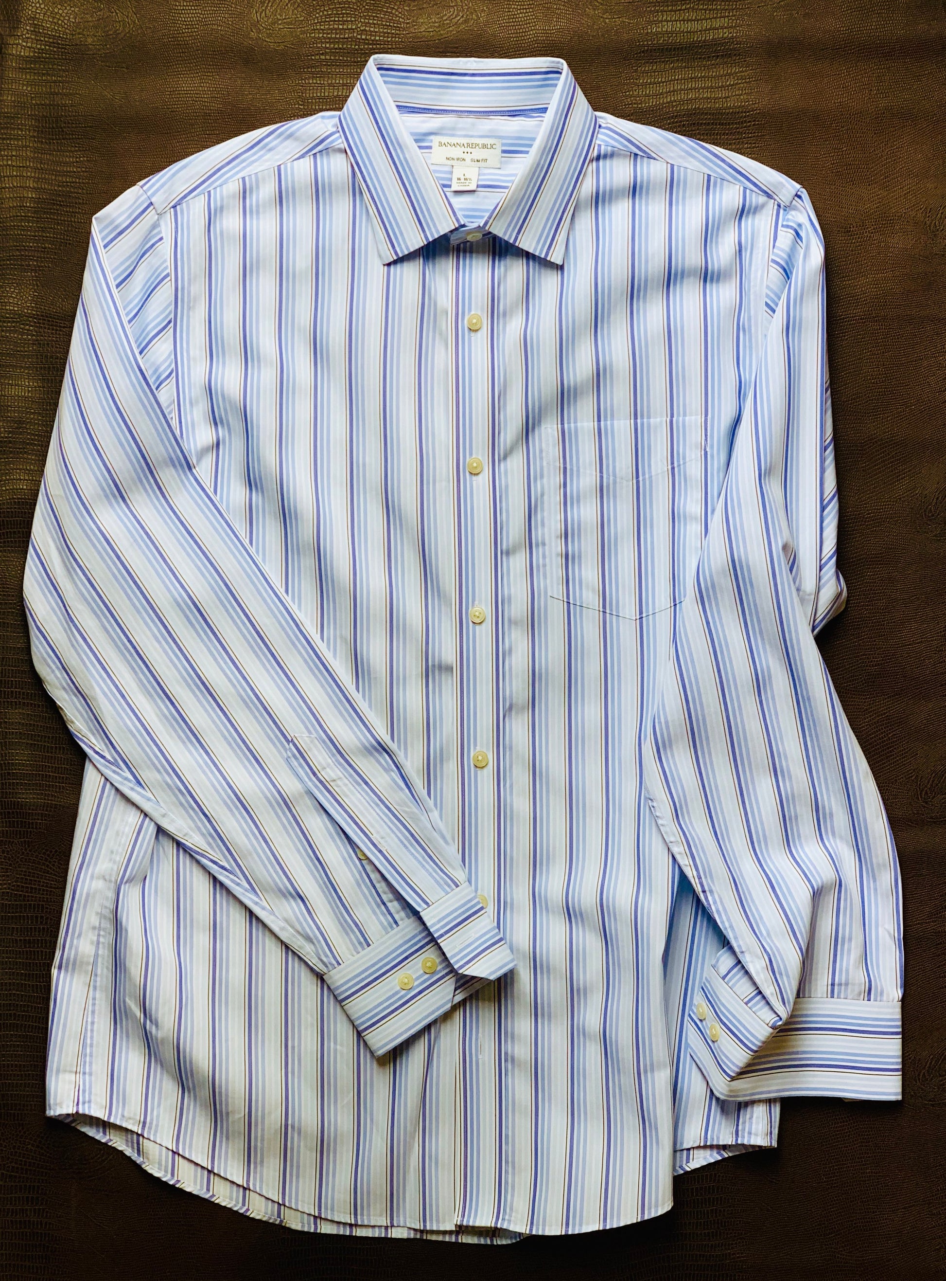 Banana Republic Stripe Shirt (Slim Fit) Second Hand Stitch Banana Republic Stripe Shirt (Slim Fit) Second Hand Stitch
