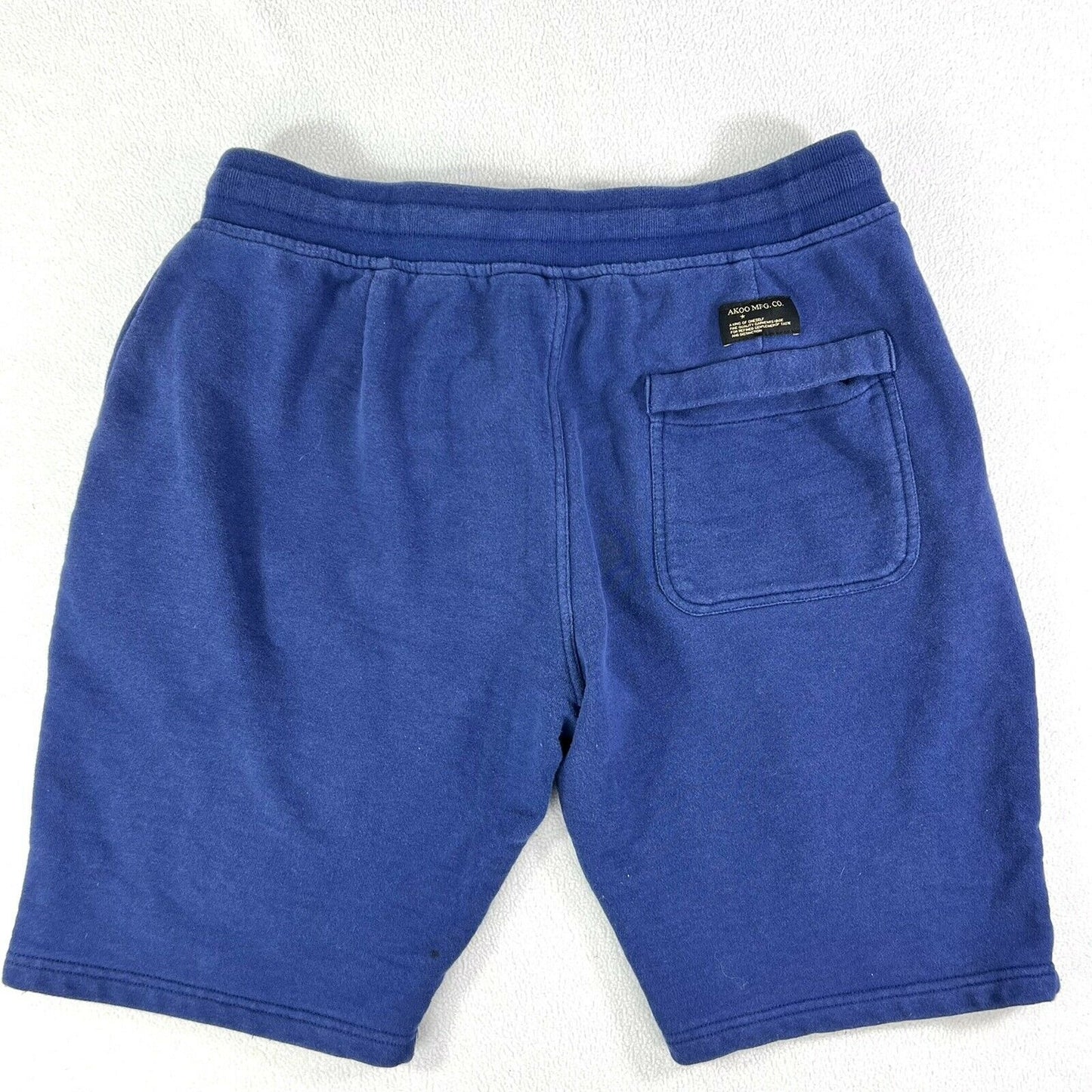 Akoo Men's Shorts Winners Circle Fleece Navy Blue Size Large