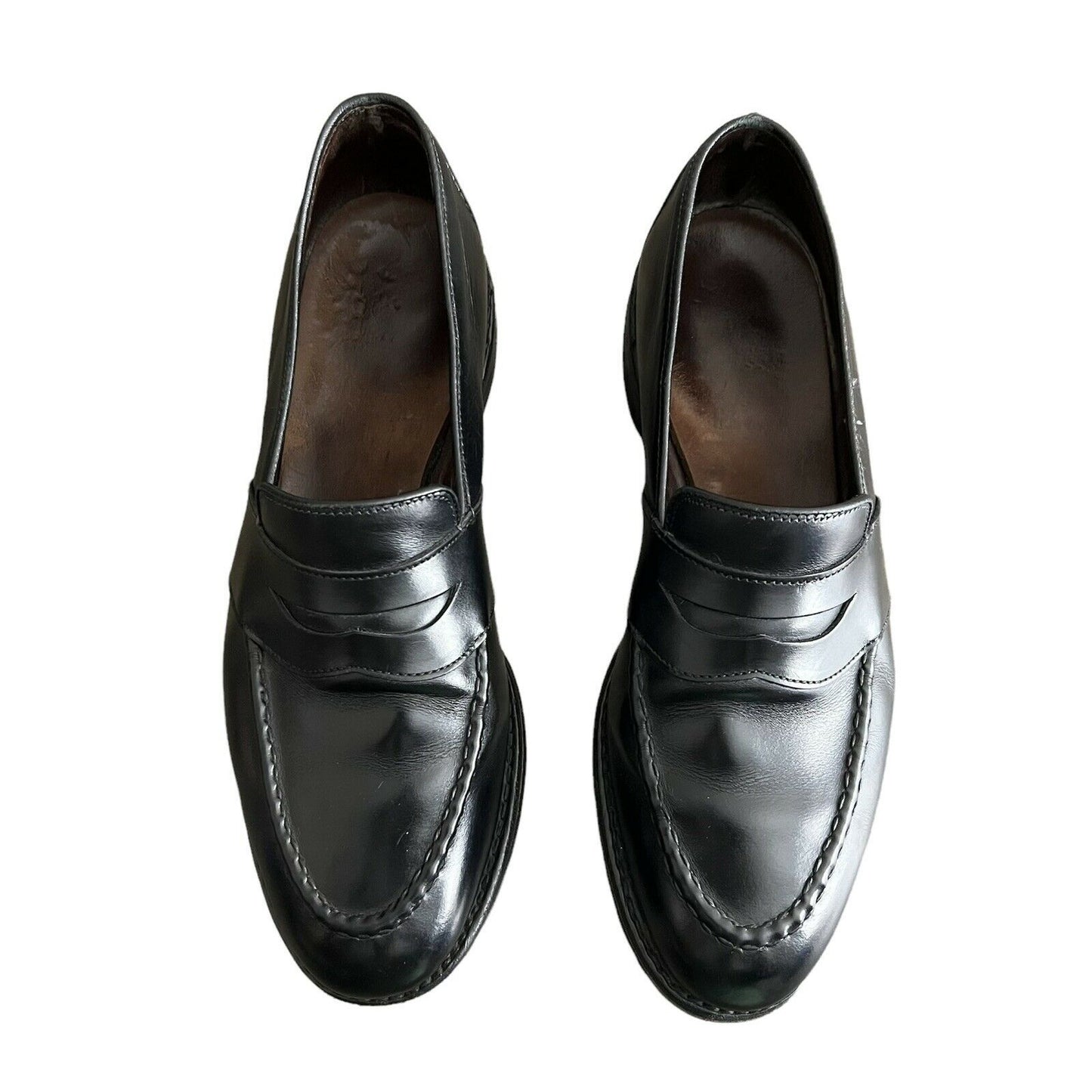 Allen Edmonds 'RANDOLPH' Slip-On Penny Loafers 9.5 D Black USA 4809