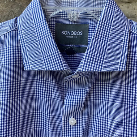 Bonobos Wrinkle Free Spread Collar Slim Fit Shirt